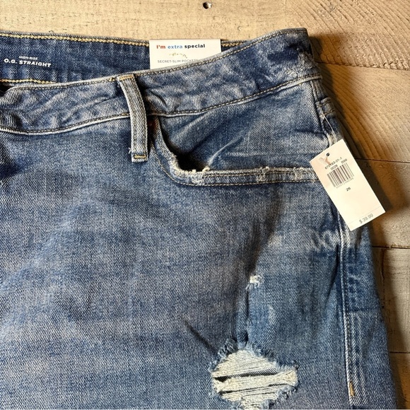 Old Navy O.G. Straight Shorts Cut Off Size 26 High Rise Secret Smooth Pockets - Picture 4 of 16